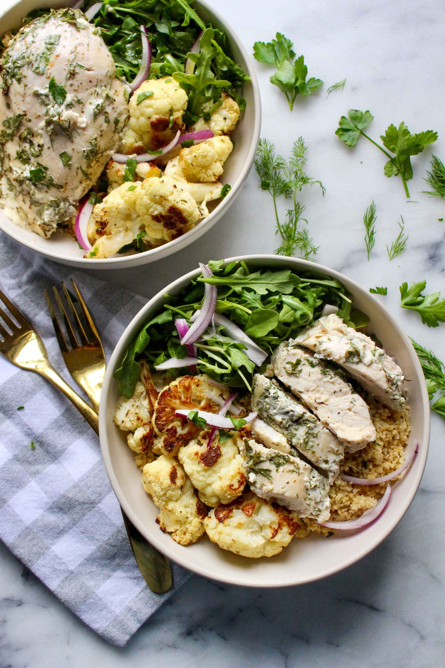 Build Your Perfect Greek Couscous Bowl: Meatless & Chicken Options